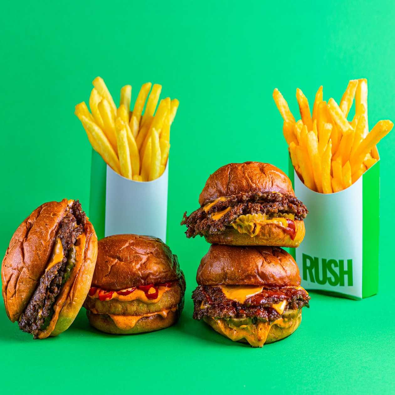 4x Burgers + 2x Fries